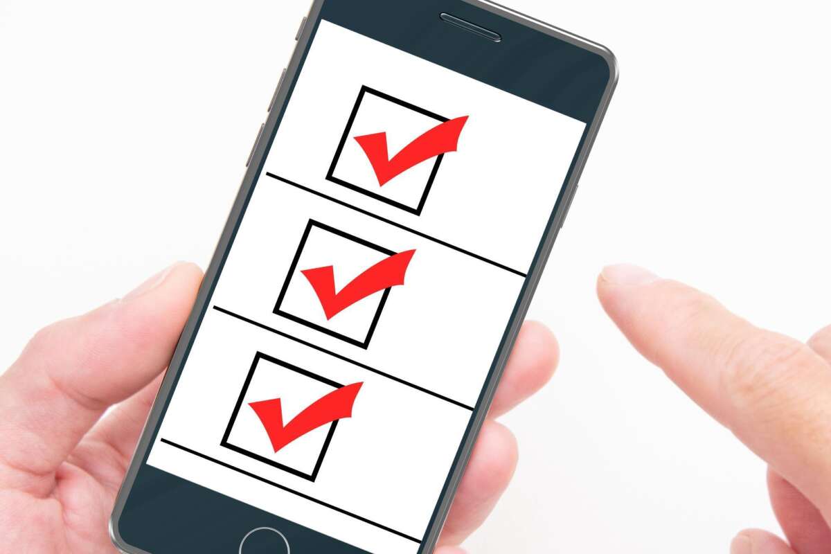 スマホ内の3つの項目にチェックが入っている様子